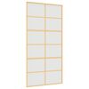 vidaXL Ușă glisantă, auriu, 102,5x205 cm, sticlă ESG mată și aluminiu