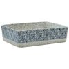 vidaXL Lavoar de blat gri/albastru 46x35,5x13 cm, ceramică, dreptunghi