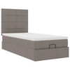 vidaXL Cadru de pat otoman cu saltea Taupe 90x190cm Material