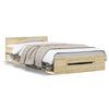 vidaXL Cadru de pat cu sertar stejar sonoma 90x190 cm lemn prelucrat