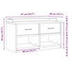 vidaXL Bancă pentru hol „SANDNES” 87x40x50 cm din lemn masiv de pin