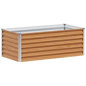 vidaXL Strat &icirc;nălțat de grădină Maro deschis 98 x 50 x 36 cm