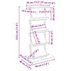 vidaXL Raft pentru reviste cu raft Stejar Sonoma 68 x 40 x 123.5 cm