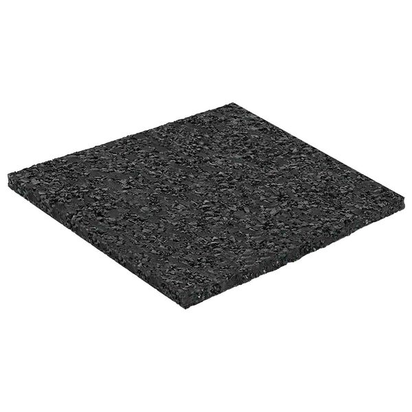 vidaXL Pat din granulate de cauciuc Negru 9 x 9 x 0,3 cm Cauciuc