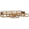vidaXL Set de canapele de exterior 6 pcs natural Lemn Solid de Acacia