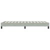 vidaXL Cadru de pat fără saltea, gri deschis, 100x210 cm, catifea
