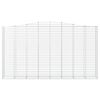 vidaXL Coșuri gabion arcuite, 10 buc 400x50x220/240cm, fier galvanizat