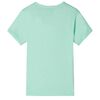 Tricou pentru copii cu mâneci scurte verde deschis 104