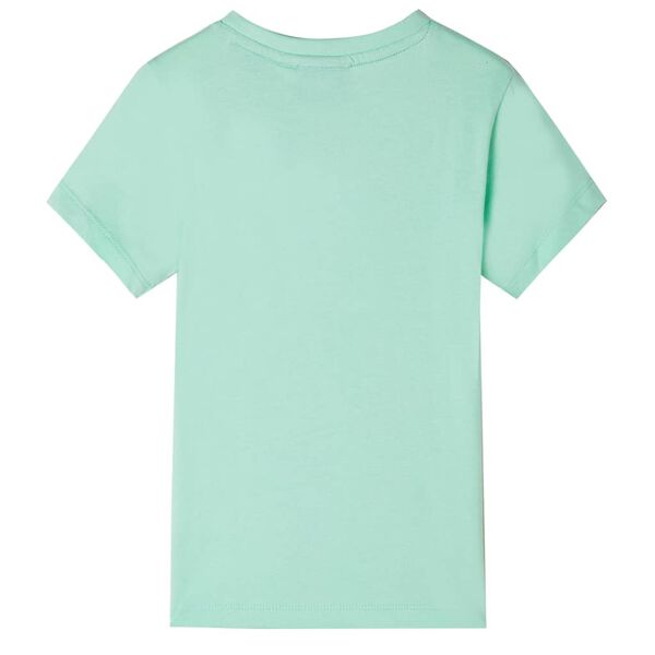 Tricou pentru copii cu mâneci scurte verde deschis 104