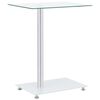 vidaXL Masă laterală formă U transparent 45x30x58 cm sticlă securizată