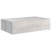 vidaXL Dulapuri de perete cu sertar 2 buc. gri beton 40x23,5x10 cm MDF