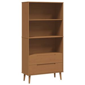 vidaXL Bibliotecă MOLDE 85 x 35 x 170,5 cm Lemn masiv de pin Caramel
