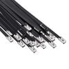 vidaXL Legătură pentru cablu 25 buc. 4,6 x 400 mm Negru