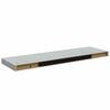 vidaXL Rafturi de perete suspendate,2 buc,gri beton,80x23,5x3,8 cm,MDF
