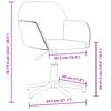 vidaXL Scaun de birou pivotant, gri &icirc;nchis, material textil