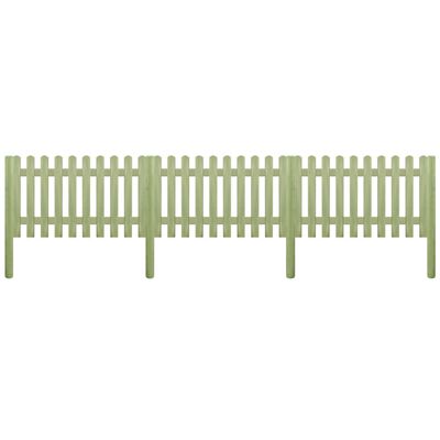 vidaXL Gard din scânduri 5,1 m 150 cm 6/9 cm lemn de pin tratat
