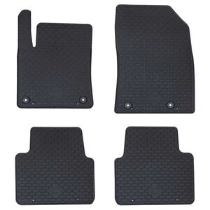 vidaXL Covor pentru mașină 4 pcs Negru Cauciuc