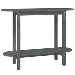 vidaXL Masă consolă, gri, 110x40x80 cm, lemn masiv de pin