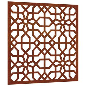 vidaXL Decor perete de grădină 55x55 cm, design maur, oțel Corten
