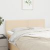 vidaXL Tăblii de pat, 2 buc., crem, 72x5x78/88 cm, textil
