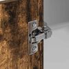 vidaXL Dulap suspendat cu ușă Stejar afumat și alb 57 x 57 x 100 cm