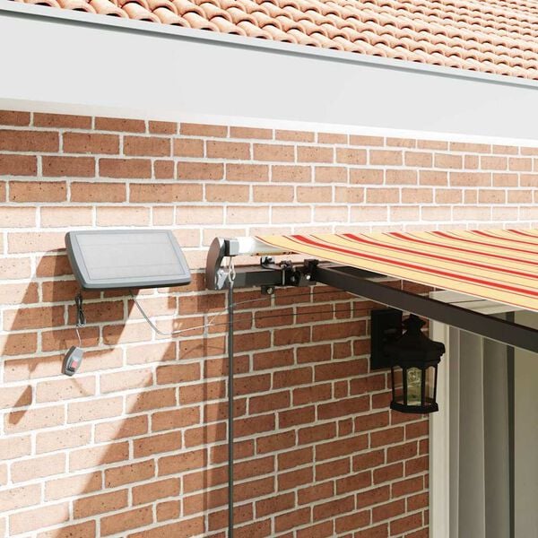 vidaXL Cortina Retractabilă galben și portocaliu 450 ×300 cm țesătură