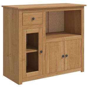 VidaXL Comoda pentru cuptor cu microunde cu ușă PANAMA Ceară de Miere