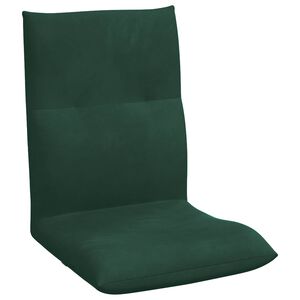 vidaXL Fotoliu reglabil Verde &icirc;nchis Catifea