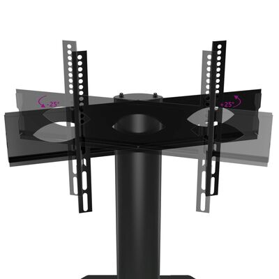 vidaXL Suport TV de colț cu 4 niveluri pentru 32-70 inchi, negru
