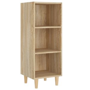 vidaXL Servantă, stejar sonoma, 34,5x34x90 cm, lemn compozit