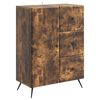 vidaXL Bufet cu sertar Stejar fumuriu 66 x 34,5 x 90 cm Lemn prelucrat