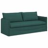 vidaXL Canapea 2 pcs Verde &icirc;nchis 196 x 82 x 85 cm țesătură