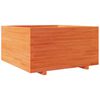 vidaXL Jardinieră grădină, maro ceruit, 90x90x49,5 cm, lemn masiv pin