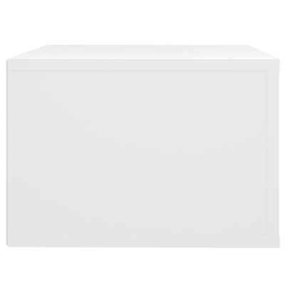 vidaXL Noptiere de perete, 2 buc., alb, 50x36x25 cm