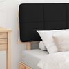 vidaXL Cadru de pat cu tăblie tapițată cu headboard Negru 90 x 200 cm