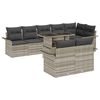 vidaXL Set de canapele pentru grădină 9 pcs Gri deschis Rattan poli