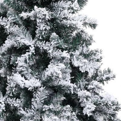 vidaXL Pom de Crăciun artificial cu zăpadă, verde, 150 cm, PVC