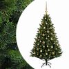 vidaXL Brad de Crăciun artificial cu globuri 120 cm 150 LED-uri