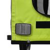 vidaXL Remorcă bicicletă animale companie verde/gri textil oxford/fier