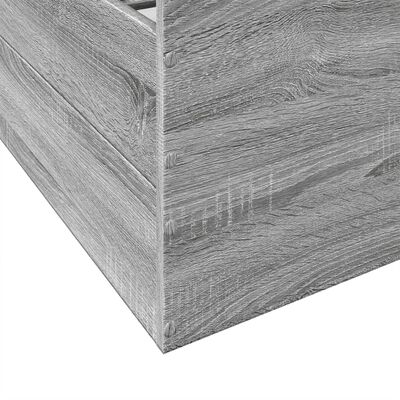vidaXL Cadru de pat cu sertare gri sonoma 150x200 cm lemn prelucrat