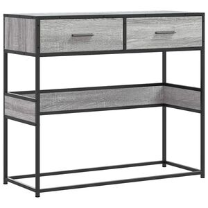 vidaXL Măsuță consolă, gri sonoma, 90x35x80 cm, lemn prelucrat