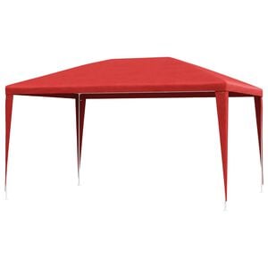 vidaXL Cort pentru Petreceri 400 x 300 x 255 cm Roșu PE și oțel