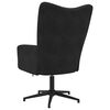 vidaXL Scaun de relaxare, negru, catifea