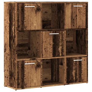 vidaXL Bibliotecă, lemn vechi, 90x28x90 cm, lemn prelucrat
