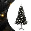 vidaXL Brad de Crăciun Negru 120 cm PVC
