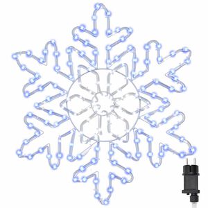 vidaXL Fulger de Crăciun 156 LED-uri albastru 55.5 x 55.5 x 0.75cm PVC