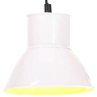 vidaXL Lampă suspendată, 25 W, alb, rotund, 17 cm E27