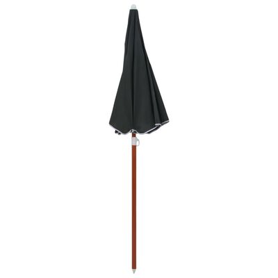 vidaXL Umbrelă de soare cu stâlp din oțel, antracit, 180 cm