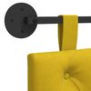 vidaXL Cap de pat suspendat Pe perete Galben 150 x 55 x 7 cm Catifea