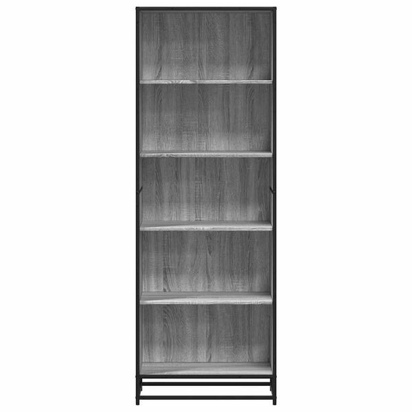vidaXL Bibliotecă, gri sonoma, 60x35x170,5 cm, lemn prelucrat